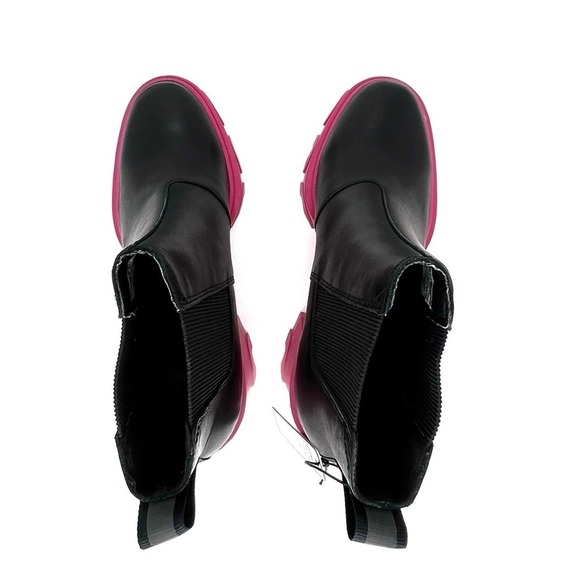 Sorel Brex Waterproof Chelsea Ankle Boots Size 6 Platform Black Pink New NWT - Picture 9 of 10